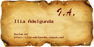 Ilia Adelgunda névjegykártya